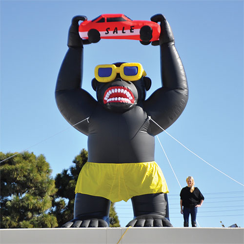 inflatable gorilla